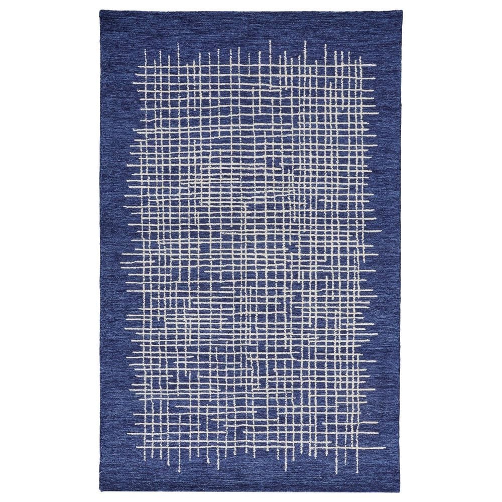 Feizy Maddox 2" x 3" Navy Area Rug, , large