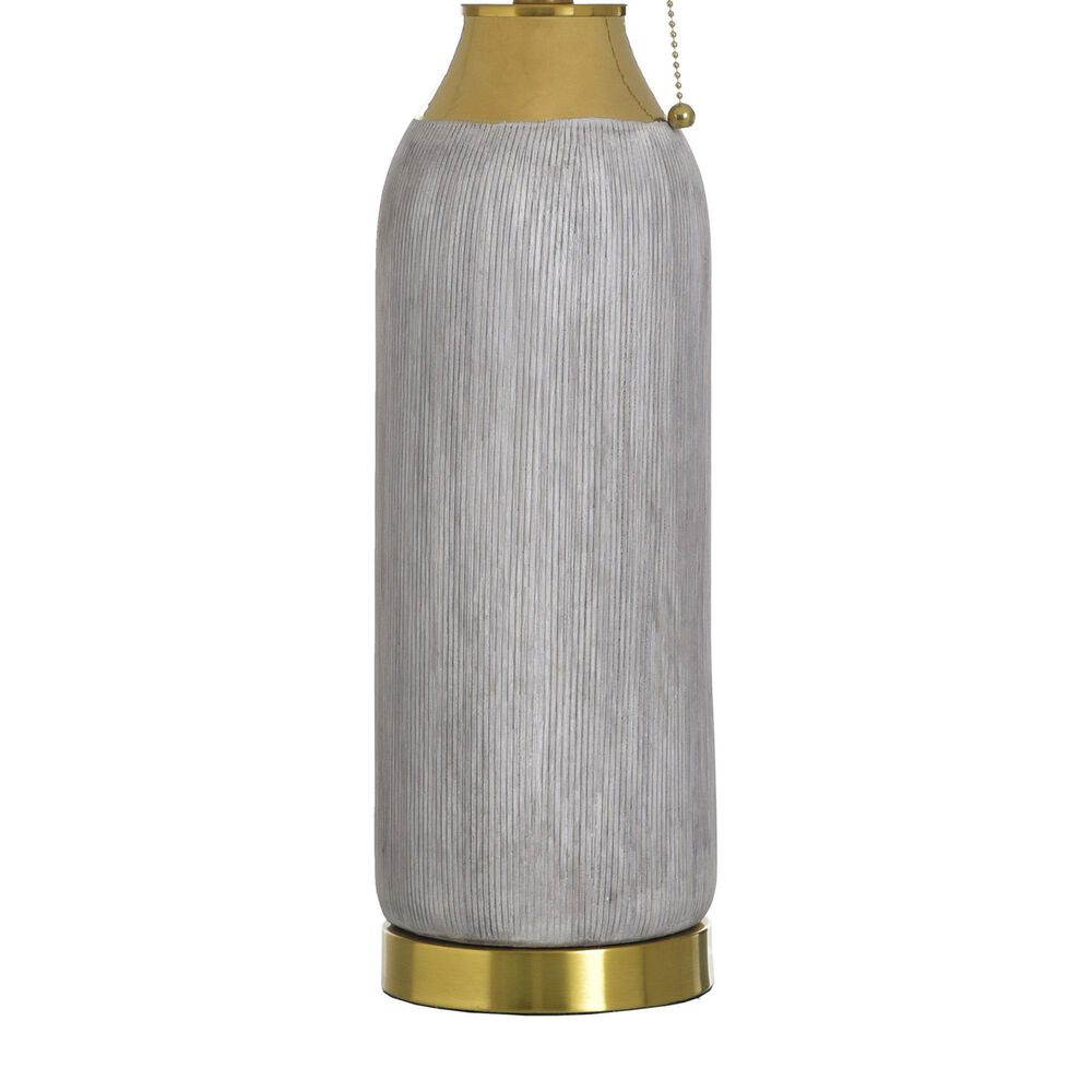 Flair Industries 30&quot; Ceramic Table Lamp in Plated Gold, , large