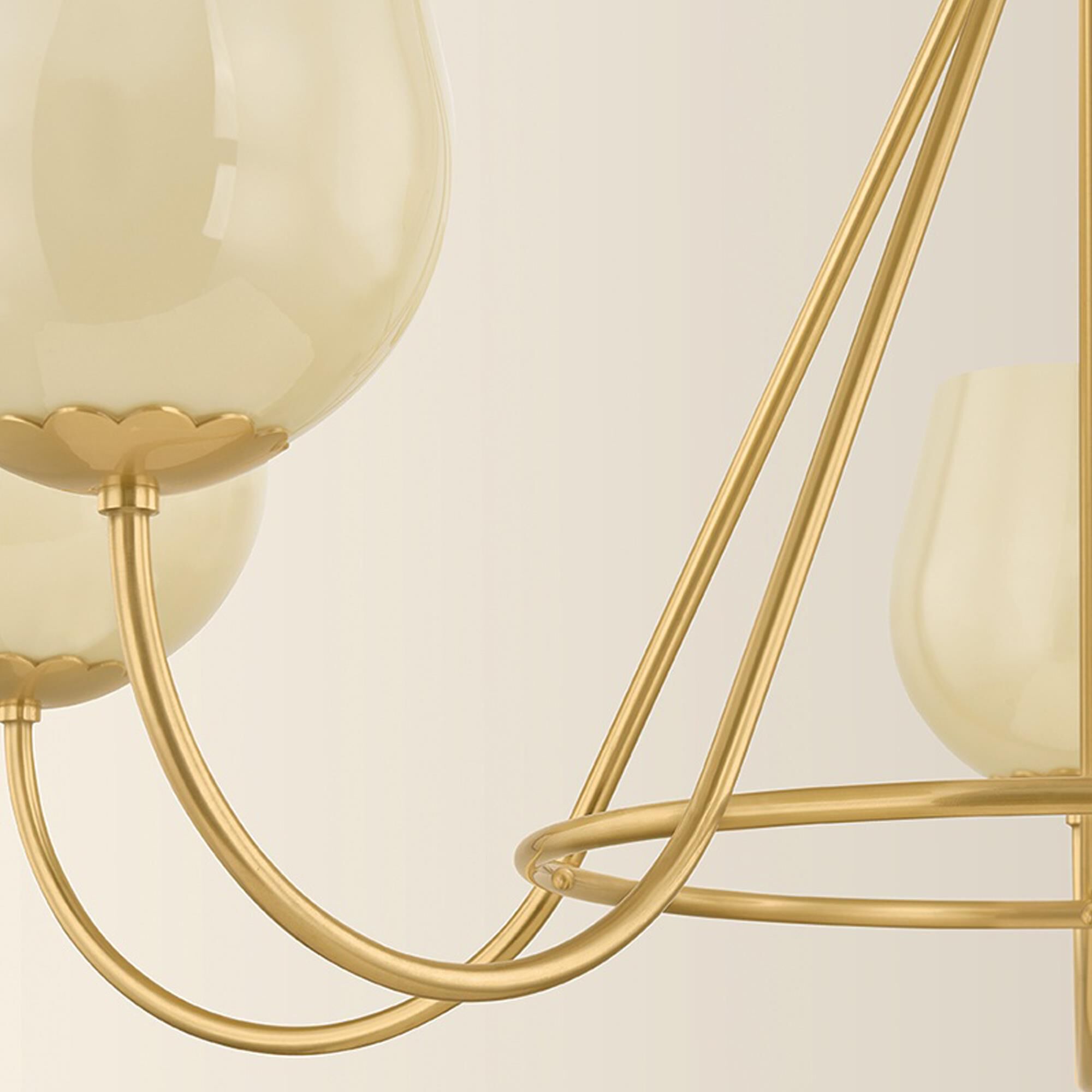 Mitzi Lighting Genevieve 5-Light Chandelier in Aged Brass