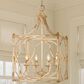 Golden Lighting Laurent 4-Light Pendant in Antique Ivory and Gold, , large