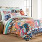 Levtex Jules 2-Piece Twin Duvet Cover Set in Teal, Orange, Yellow, Green, Blue, Red and Navy, , large