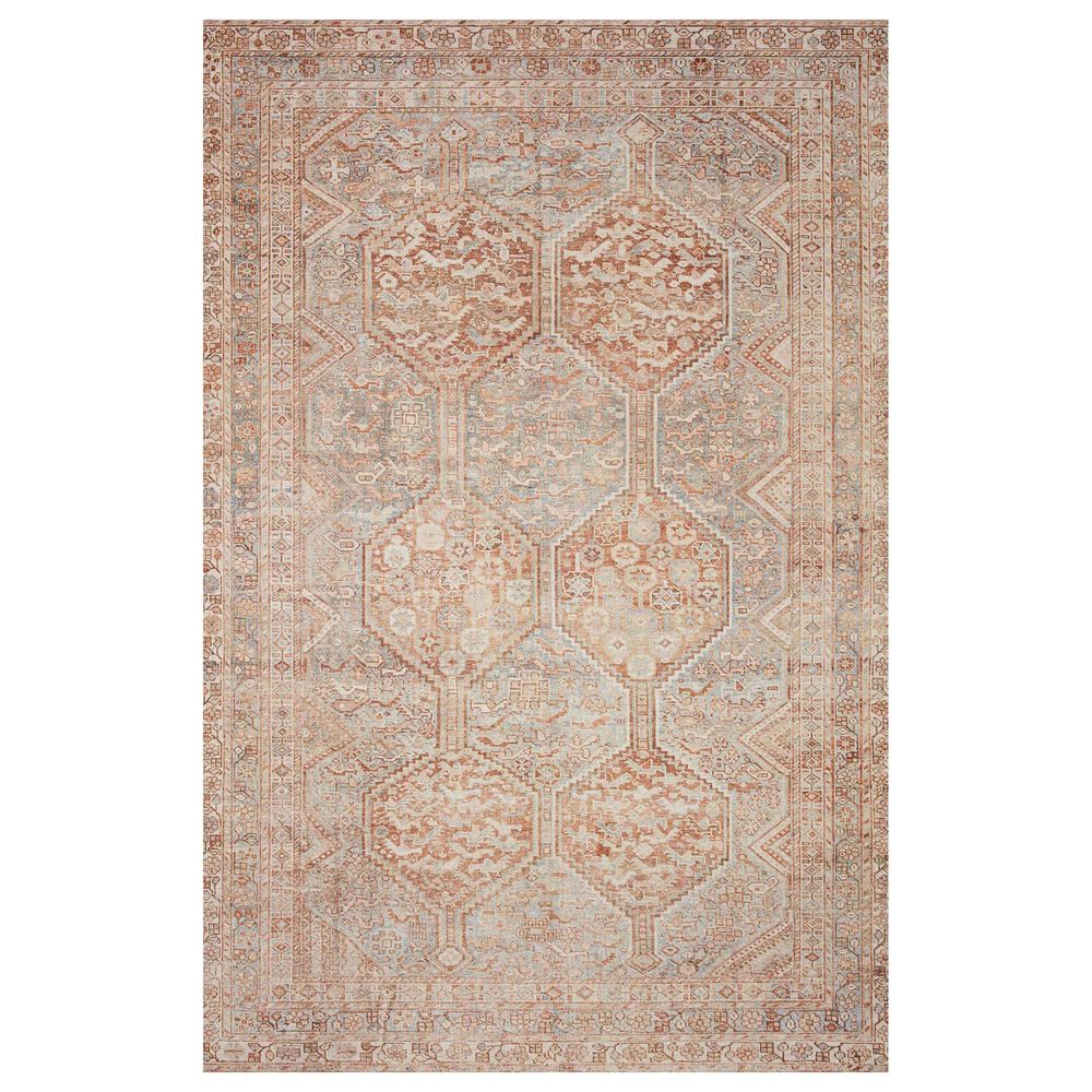 Chris Loves Julia x Loloi Jules 2"3" x 3"9" Tangerine and Mist Area Rug, , large