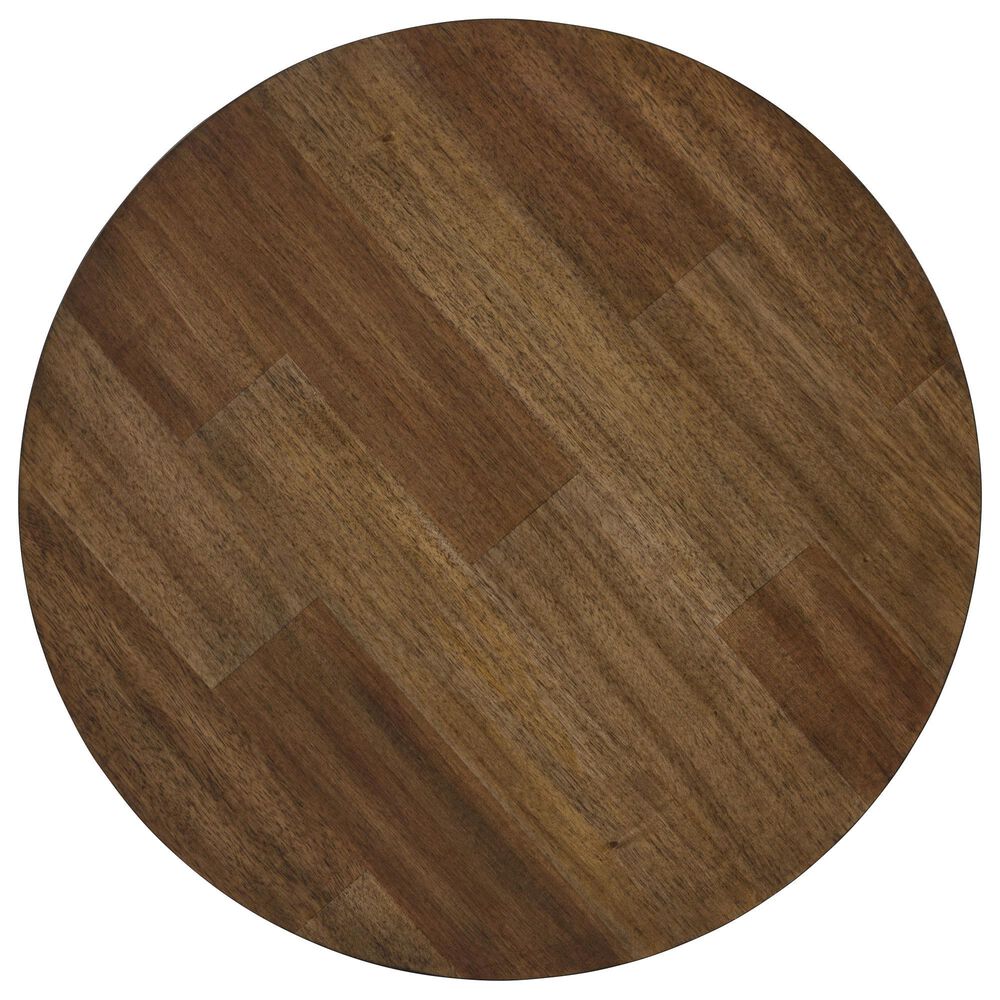 Ashley Kraeburn Round End Table in Brown and Black, , large