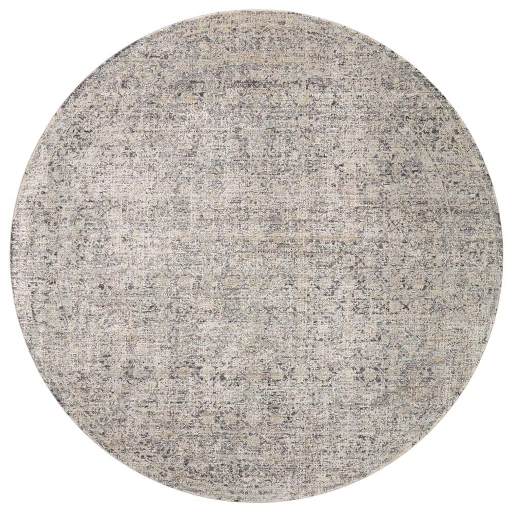 Amber Lewis x Loloi Alie 5"3" Round Stone and Mist Area Rug, , large