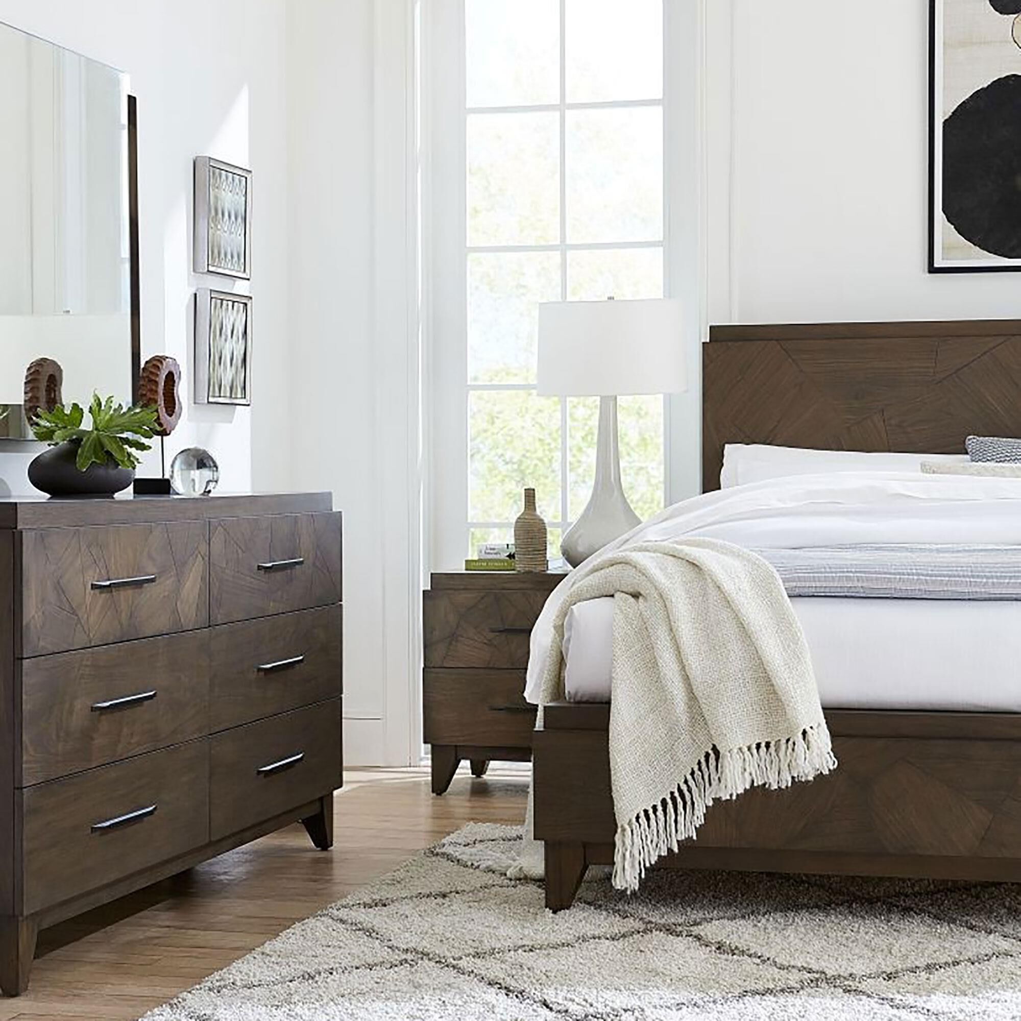 Urban Home Broderick 2 Drawer Nightstand in Wild Oats Brown