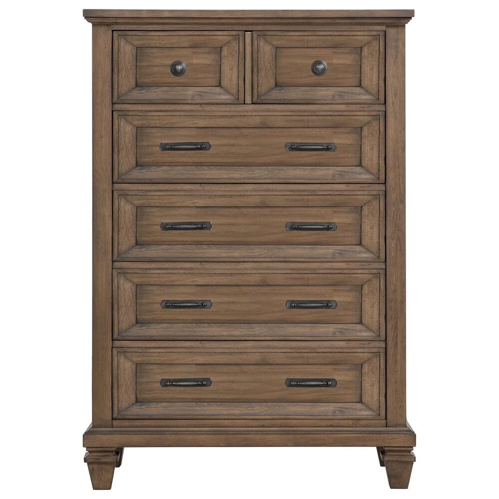 New Heritage Design Mariana 5-Drawer Chest in Vintage Mocha, , large