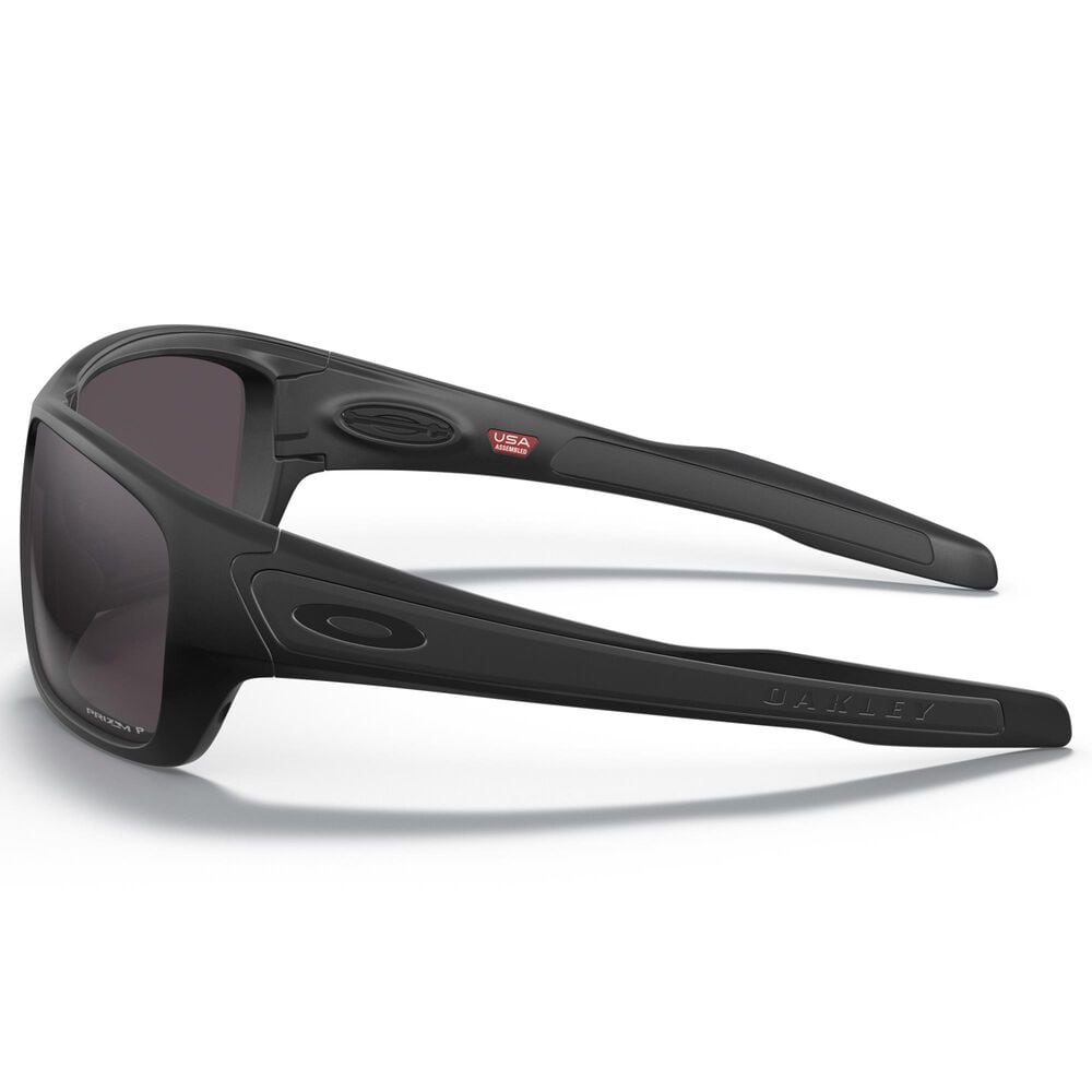 Oakley Turbine Sunglasses with Prizm Grey Polarized Lenses in Matte Black, , large