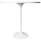 Leisuremod LeisureMod Verve Collection Modern Bar Height Table White Base with 48 Round Light Natural Wood MDF Top, , large