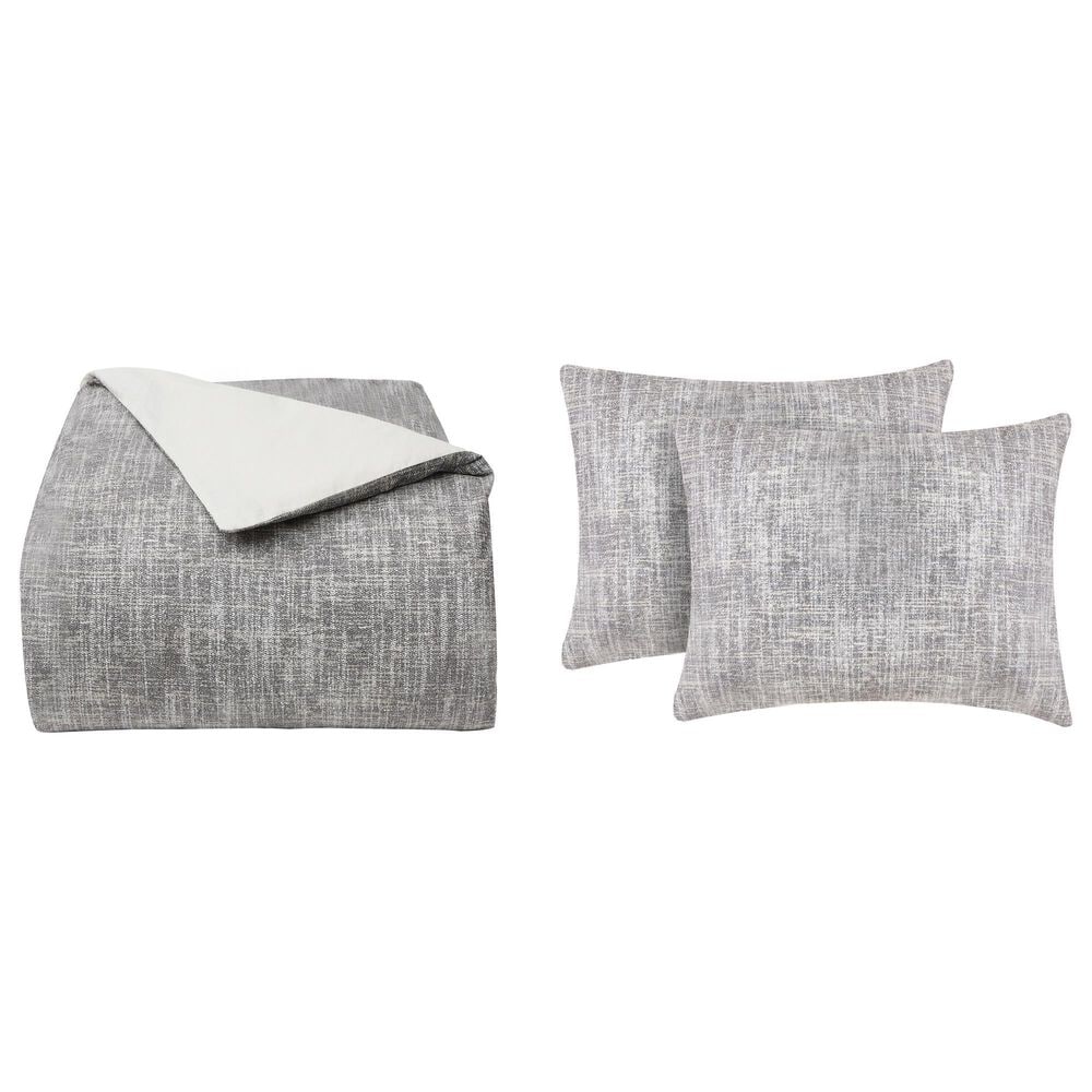 J. Queen Modern Summit 3-Piece Full/Queen Duvet Set in Stone, , large