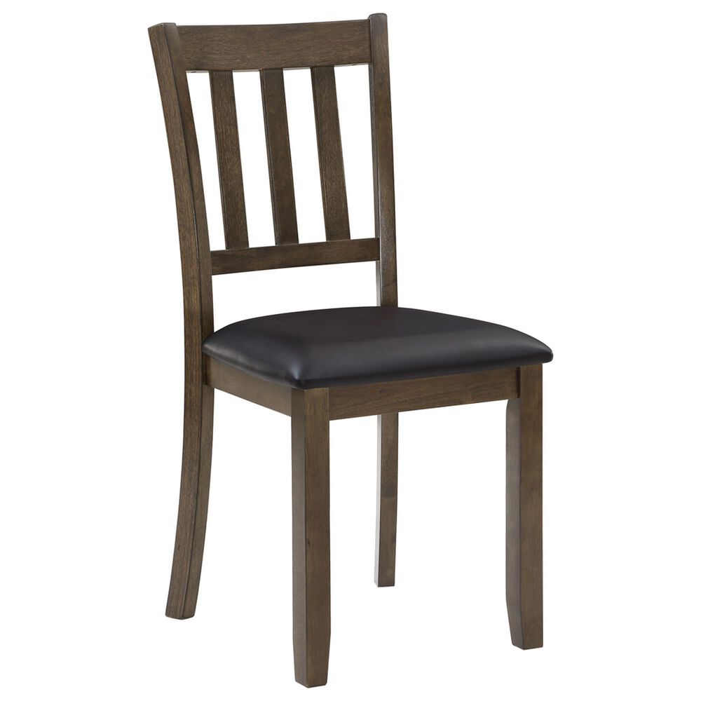 Homelegance Faust 5-Piece Square Dining Set in Charcoal Brown, , large