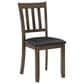 Homelegance Faust 5-Piece Square Dining Set in Charcoal Brown, , large