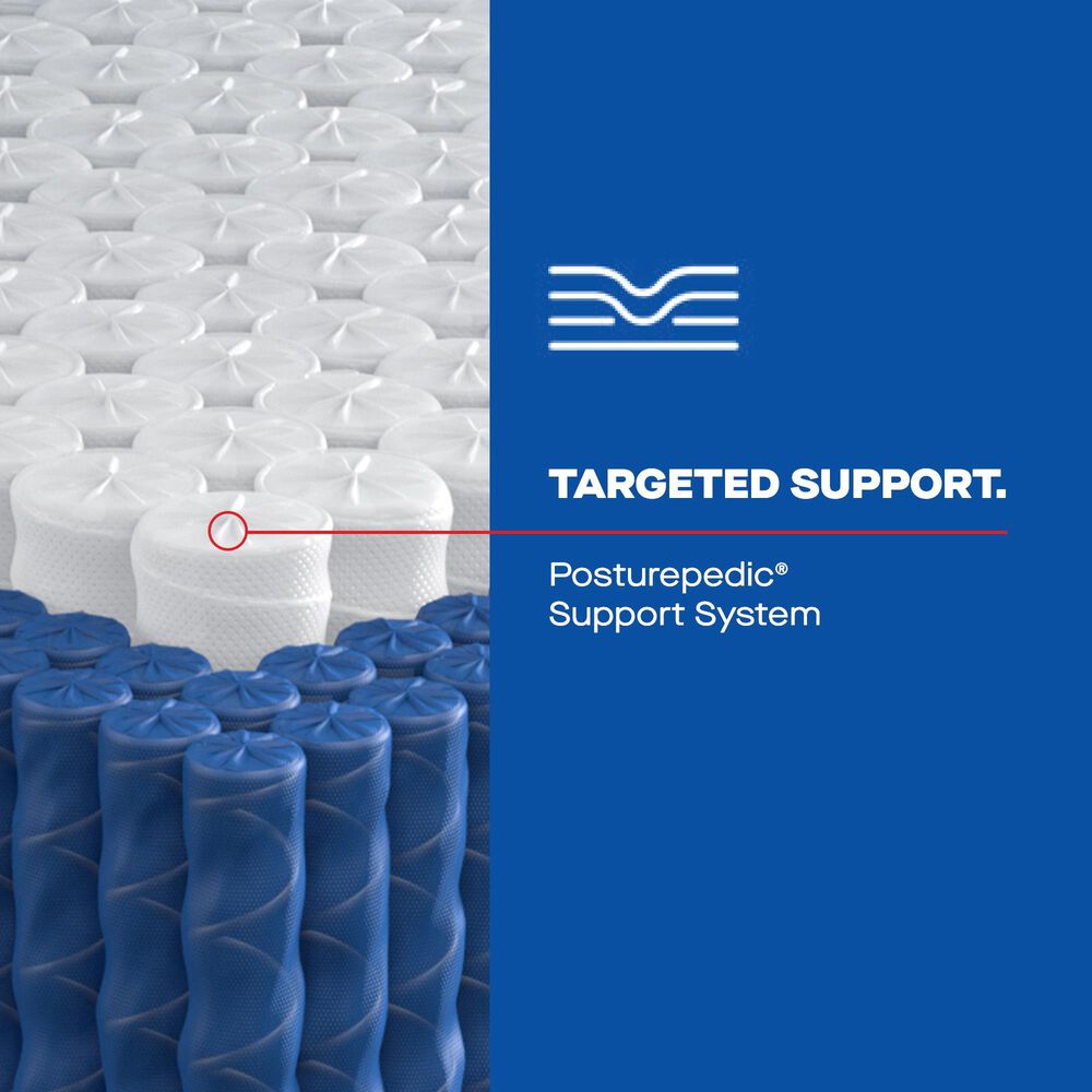 Sealy Posturepedic Kinney Medium Hybrid King Mattress with High Profile Box Springs, , large