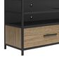 DHP Structure 60" TV Stand in Sterling Oak, Matte Black and Smoked Black, , large