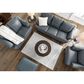 Ashley Genoa Ottoman in Steel, , large