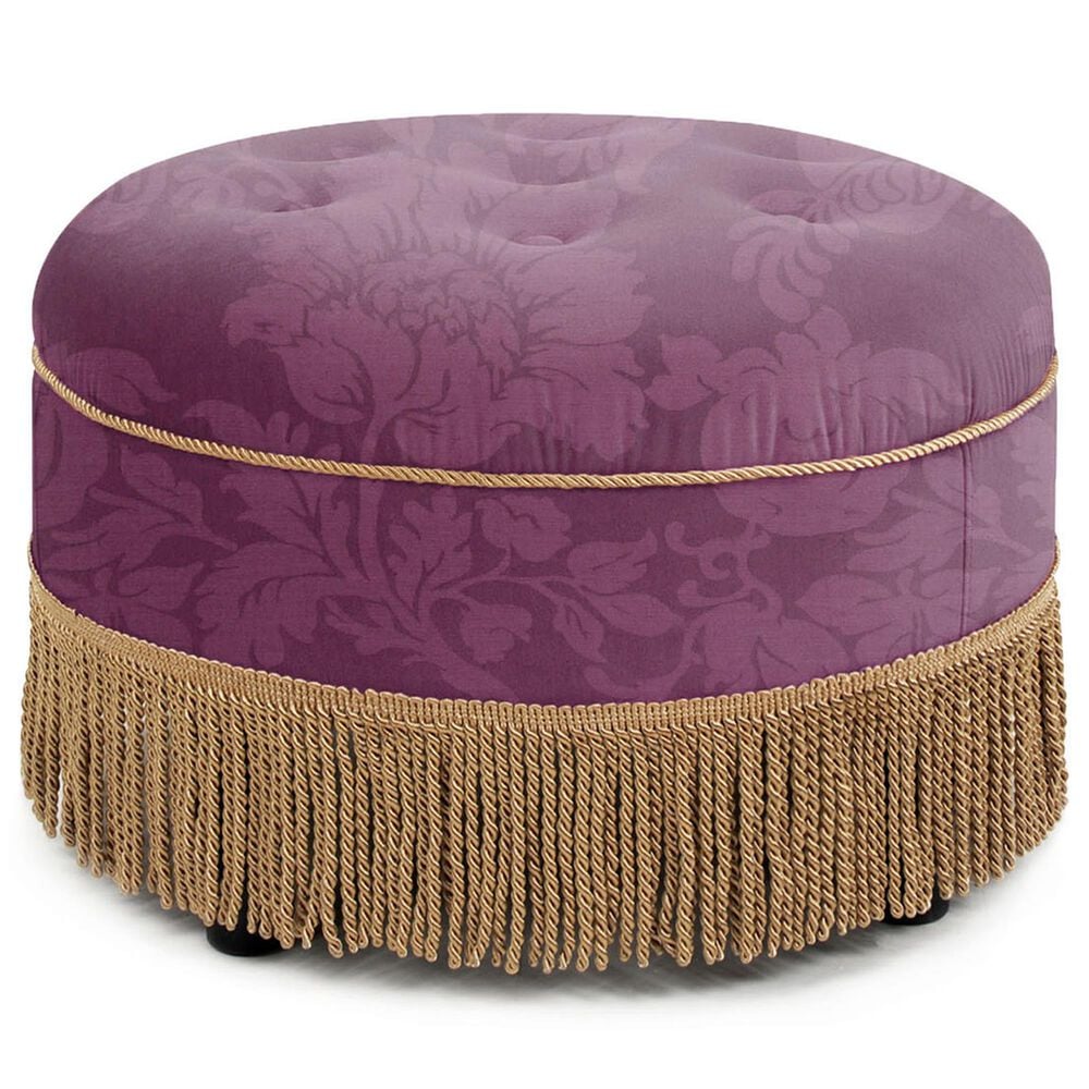 Jennifer Taylor Home Yolanda Standard Ottoman in Purple and Gold, , large