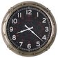 Howard Miller Riggs Wall Clock in Aged Silver and Black, , large