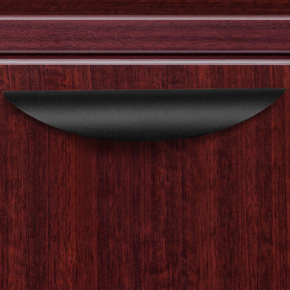 Regency Global Sourcing Legacy 71&quot; Single Pedestal L-Desk with Return in Mahogany, , large