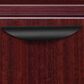 Regency Global Sourcing Legacy 71" Single Pedestal L-Desk with Return in Mahogany, , large