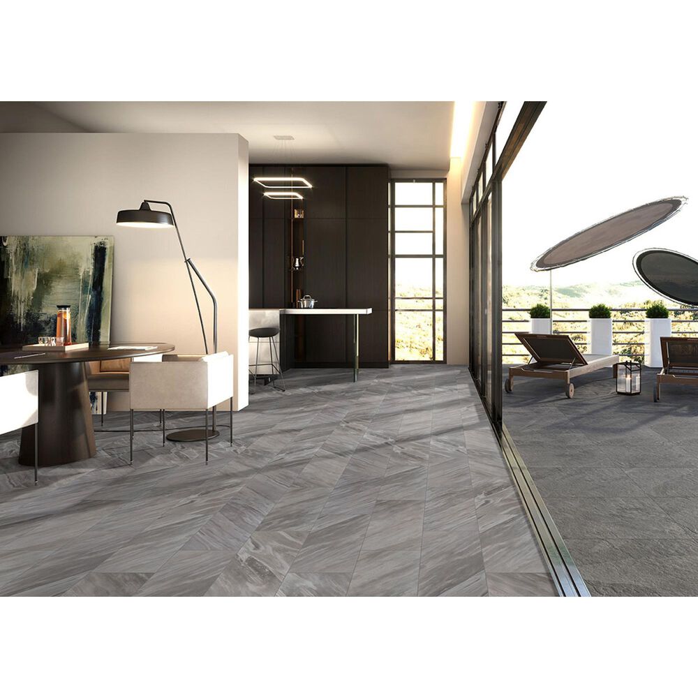 MS International Eden Bardiglio 12&quot; x 24&quot; Polished Porcelain Tile, , large