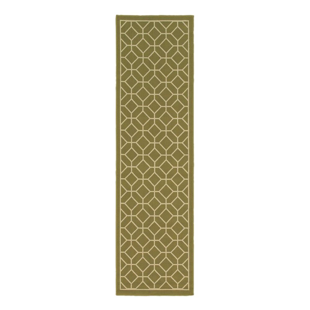 Oriental Weavers Riviera 4771B 2"3" x 7"6" Green Runner, , large