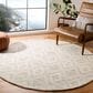 Safavieh Marbella Geometric 6" Round Light Brown and Ivory Area Rug, , large