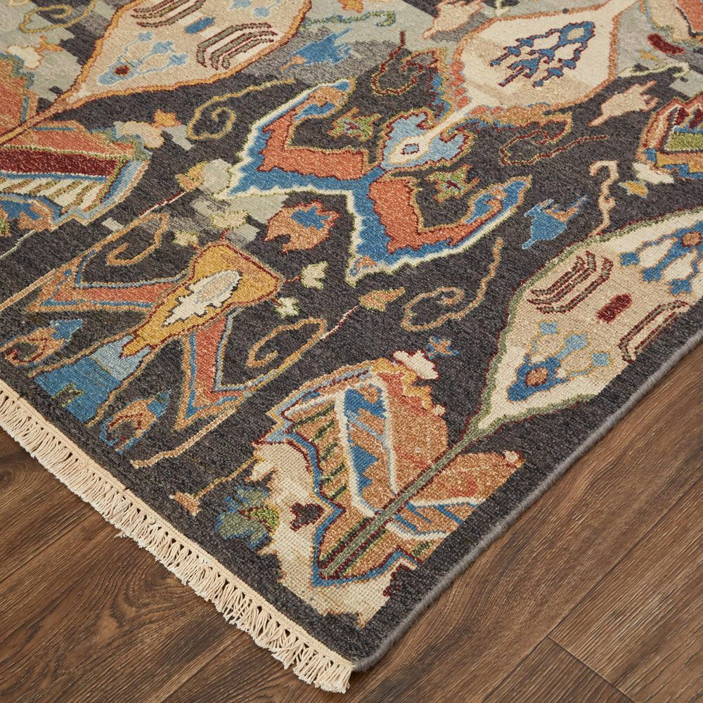 Feizy Leylan 5&#39;6&quot; x 8&#39;6&quot; Charcoal and Multicolor Area Rug, , large