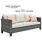 HOMLUX 7-Piece Patio Sofa Set in  Beige, , large