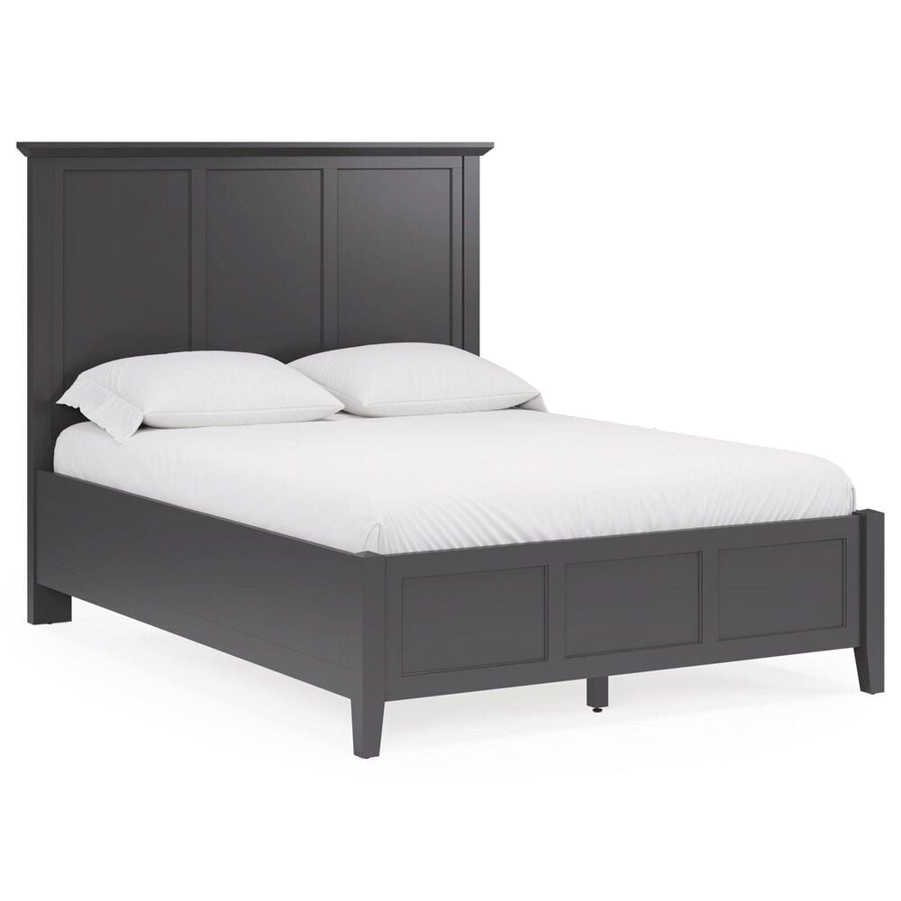 Urban Home Grace Eastern King Panel Bed in Raven Black, , large