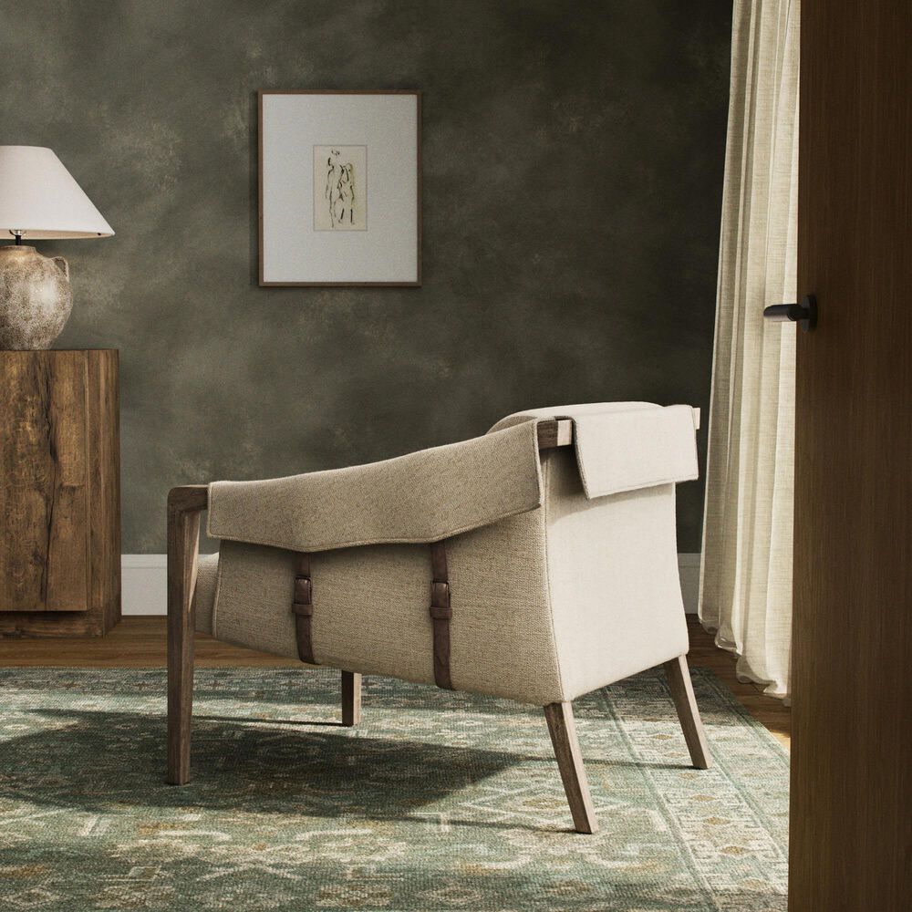 Four Hands Bauer Arm Chair in Thames Cream, , large