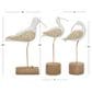 Maple and Jade 3-Piece Bird Decorative Sculpture Set in White and Tan, , large