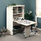 Sauder Harbor View Craft Armoire in Antique White, , large