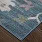 Feizy Dartmouth 39QMF 7"9" x 10" Blue and Multicolor Area Rug, , large