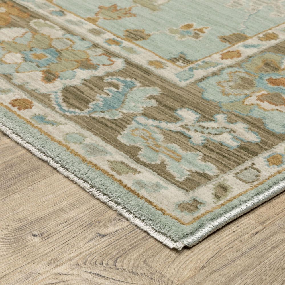 Oriental Weavers Maeve MAE06 Blue and Rust 2'3" x 7'6" Runner, , large