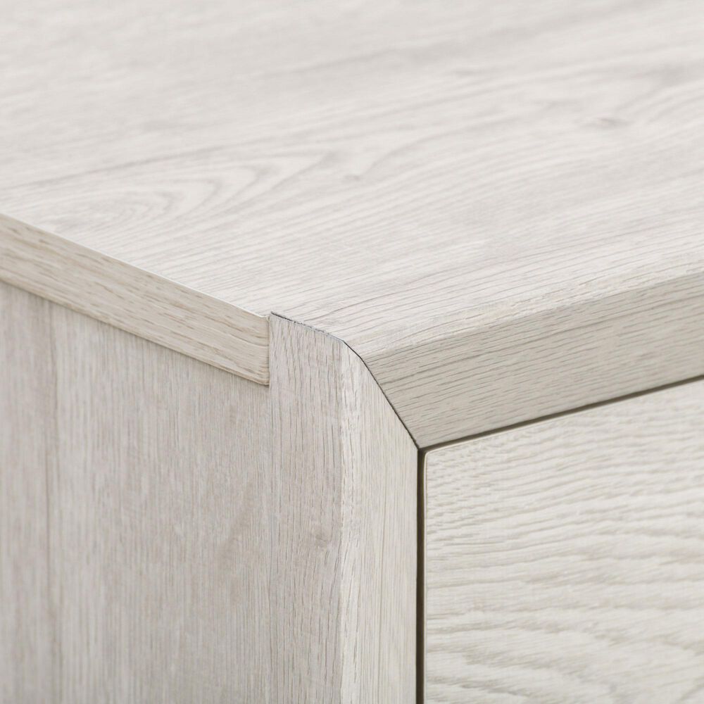 CorLiving Newport 5 Drawer Tall Dresser in White Washed Oak, , large