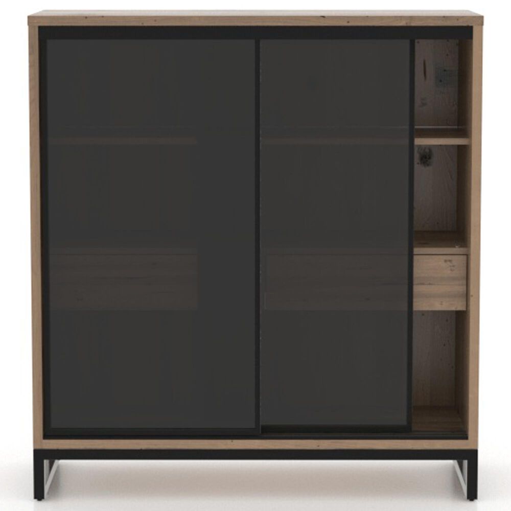 Declan Dining Loft 2-Door Buffet in Pecan Washed and Smoked, , large