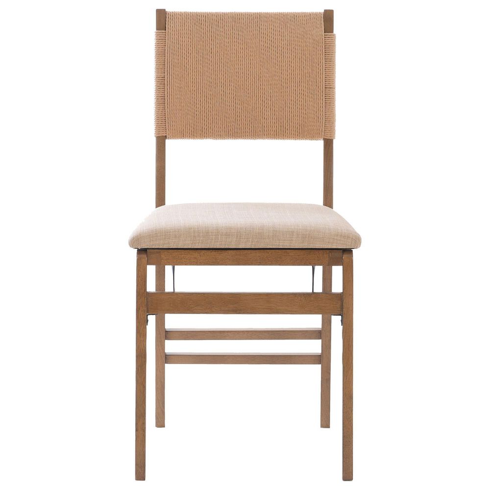 Linon Home Decor Norway Folding Chair in Natural, , large