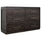 Fallridge Mezquite King Bed with Dresser, Chest, and Two Nightstands in Black Natural Grain, , large