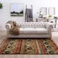 Karastan Spice Market Infused Aquamarine 8" x 11" Area Rug, , large