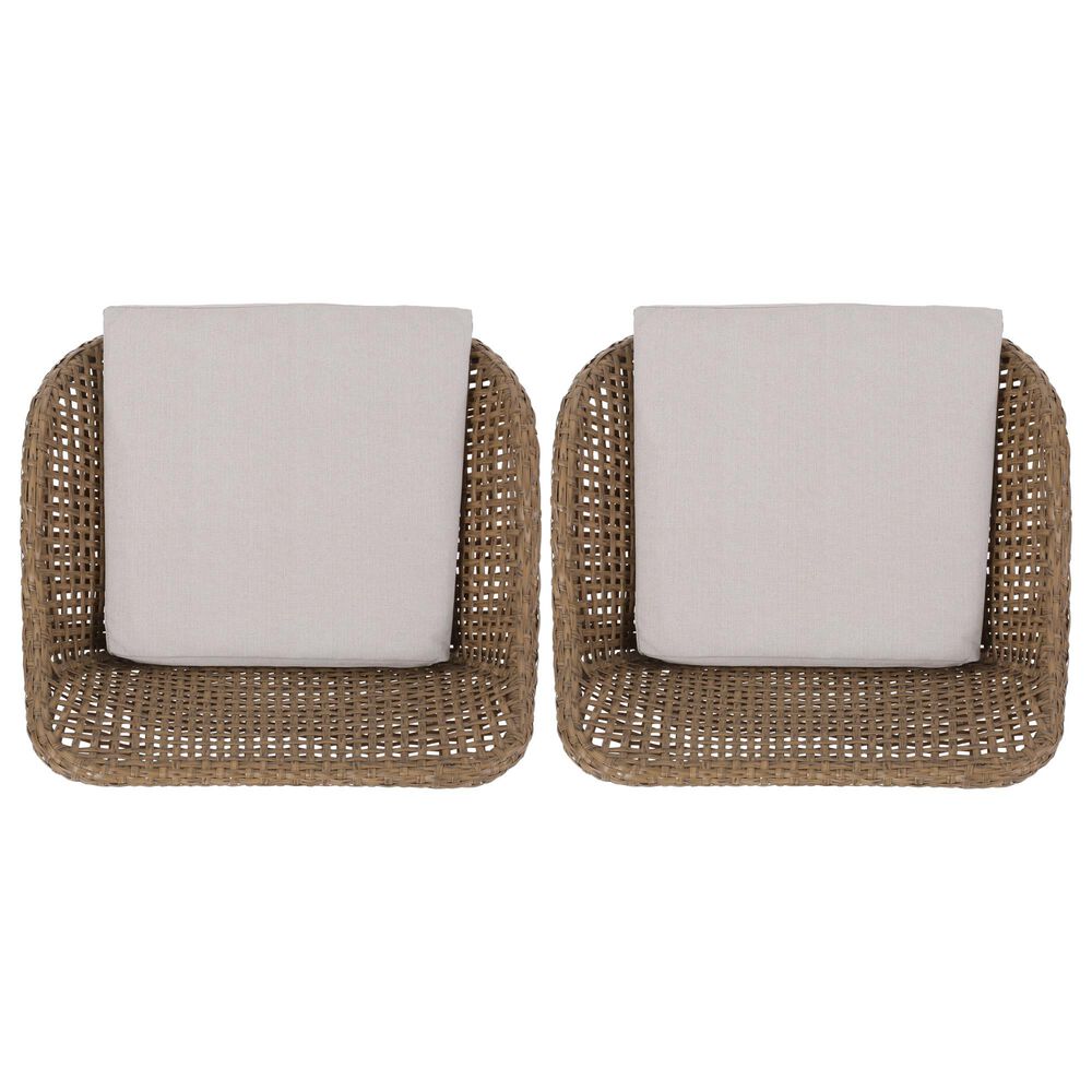 Hearth and Haven Outdoor Wicker and Iron Bar Stool in Beige &#40;Set of 2&#41;, , large