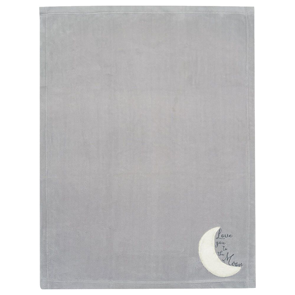 Lambs and Ivy Goodnight Moon Baby Crib Blanket in Gray and White, , large