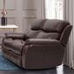 Oxford Furniture Manual Reclining Loveseat in Brazil Cocoa, , large