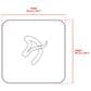 Arozzi Zona Quattro Microfiber Noise Dampening and Scratch Protection Anti-Slip Chair Mat in White Marble, , large