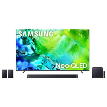 Samsung 100" Class QN80H Series Neo QLED Mini LED 4K UHD Vision AI - Smart Tizen TV with Q-Series 11.1.4 Channel Soundbar System in Titan Black, , large