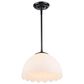 Golden Lighting Dorinda 1-Light Pendant in Matte Black, , large