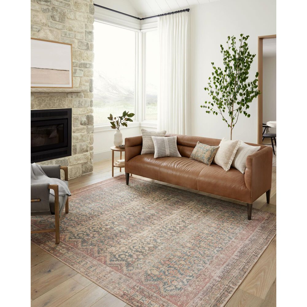 Angela Rose Aubrey 5&#39; x 7&#39; Ocean and Spice Area Rug, , large