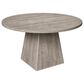 GARVEE 47" Round Dining Table with Pedestal Base in Gray - Table Only, , large