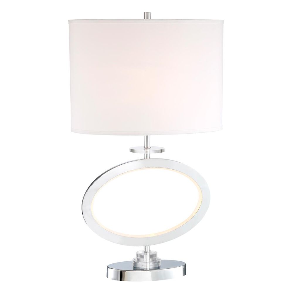 Lite Source Table Lamp with LED Nightlight in Silver, , large