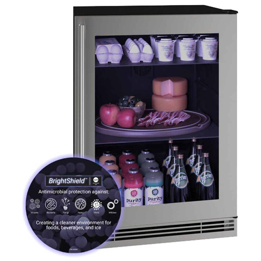 U-Line 5.7 Cu. Ft. Compact Refrigerator in Stainless Steel, , large