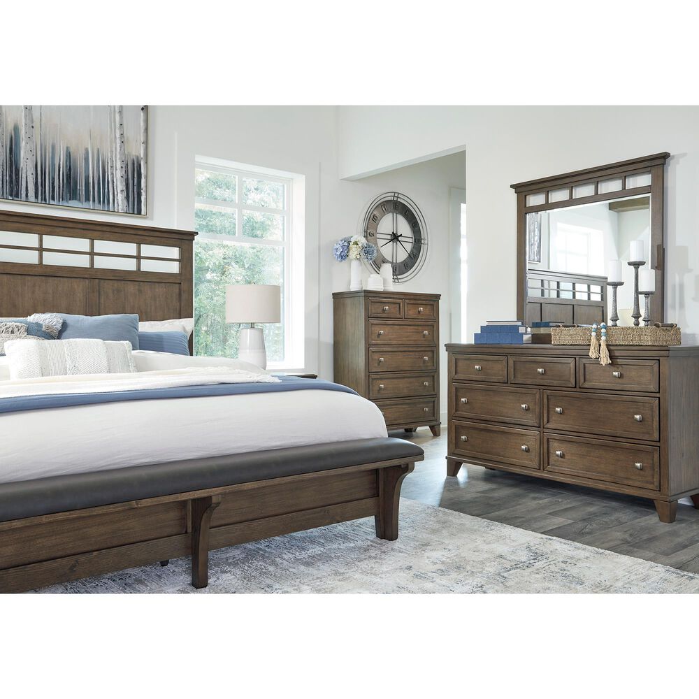 Ashley Shawbeck 7-Drawer Dresser in Medium Brown, , large