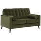 37B Reveon Lakes Stationary Loveseat in Olive Velvet, , large